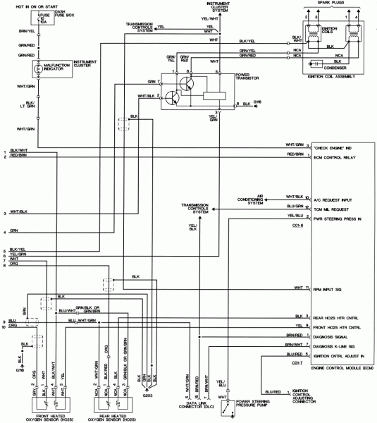 1998 Hyundai Sonata Wiring Diagrams