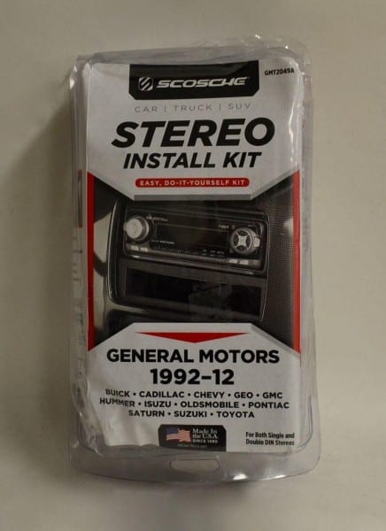Scosche Gmt2049a Stereo Black Install Kit General Motors 1992