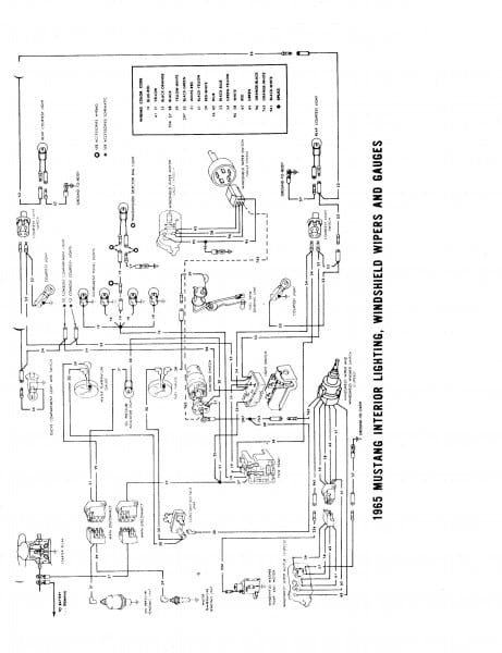 1964 1965 Wiring Diagram Manual Ford Mustang Forum With