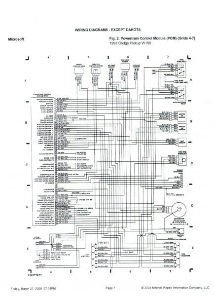 1995 Dodge Ram 1500 Transmission Diagram