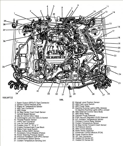 2004 Ford Taurus Intake Diagram