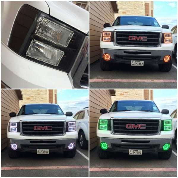 Headlights 2007 2013 Nnbs Gmc Truck Halo Install Package