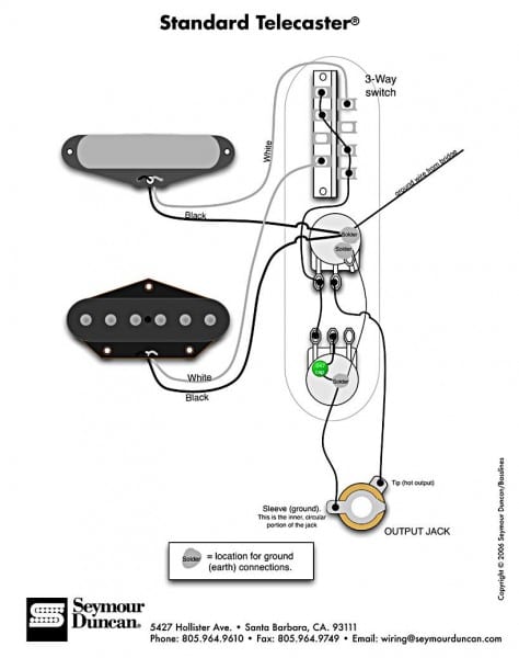 Standard Tele Wiring Diagram