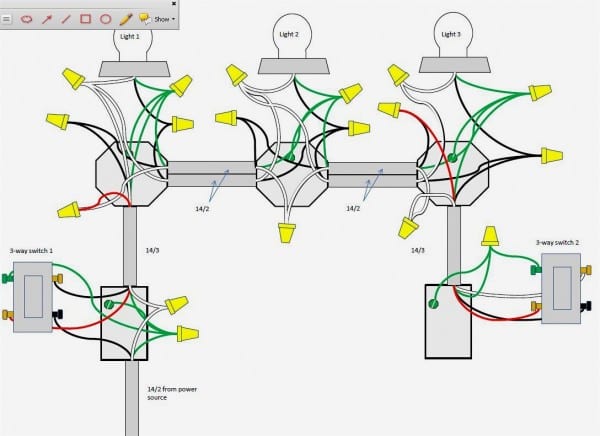 3 Way Switch Wiring Diagram Multiple Lights Roc Grp Org Showy To