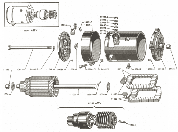 Starter Motor Parts For Ford Jubilee & Naa Tractors (1953