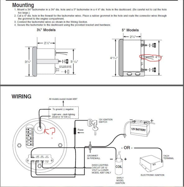 Autometer Pro Comp Tach Wiring Diagram Daigram Also