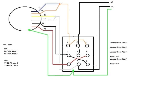Capacitor Start Motor Wiring Diagram Forward Reverse Control With