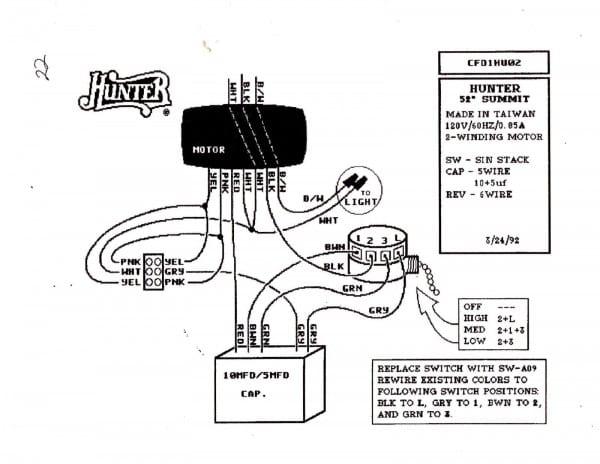 3 Way Switch Ceiling Fan To Capacitor Wiring Diagram