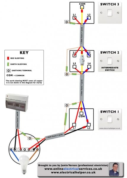 Complex 3 Way Light Switch Wiring Diagram Uk Intermediate And How