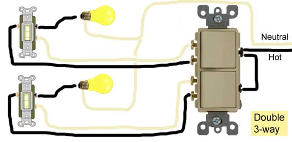 Leviton Double 3 Way Switch Wiring Diagram