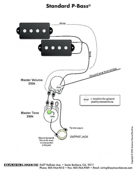 Fender Pj Bass Wiring Diagram