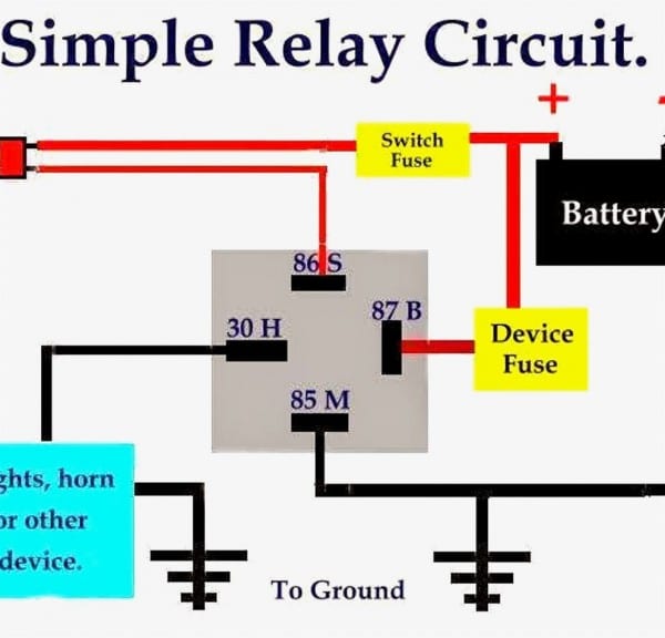 Horn Relay Simple Wiring Youtube And Bosch Relay Diagram For Horn