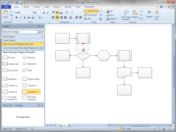 How To Create Workflow Diagram In Visio Processlow Chartlowchart