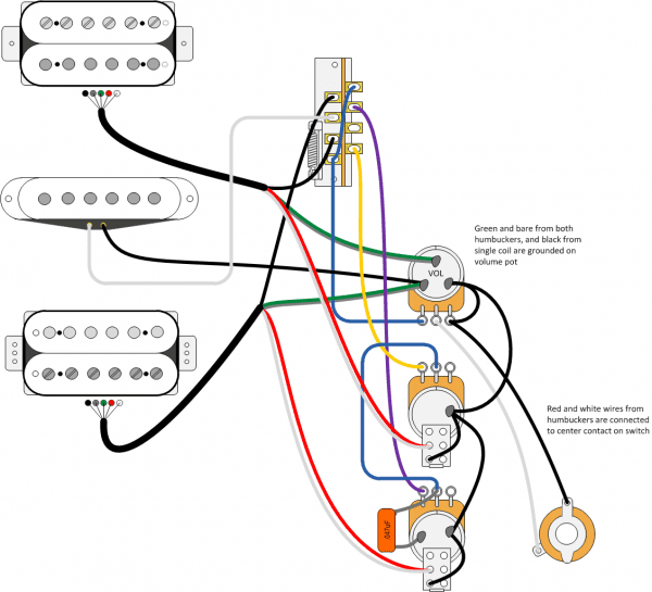 5 Way Switch Wiring Diagram Hsh