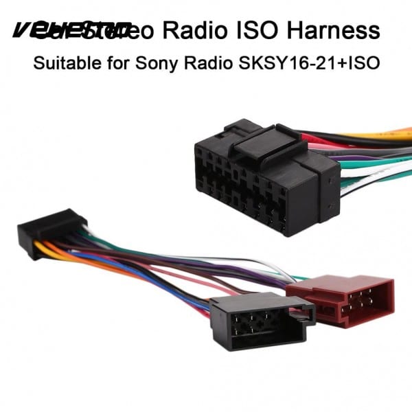 Feeldo Car Stereo Radio Wire Harness Adapter For Sony 16 Pin