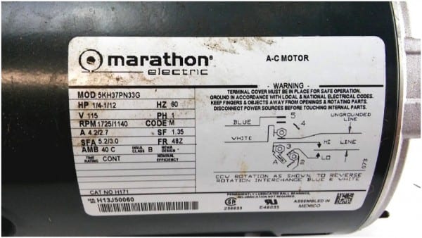 Fan Motor Wiring Diagram On C Motor Marathon Electric Wiring