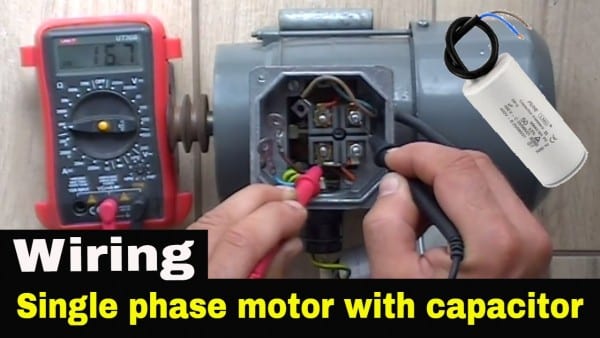 How To Wire Single Phase Motor With Start Run Permanent Capacitors