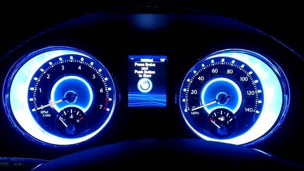 Chrysler 300 Dash Startup At Night