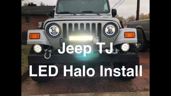 Led Halo Headlight Install Jeep Tj