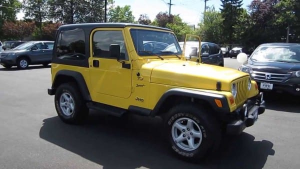 2002 Jeep Wrangler, Yellow