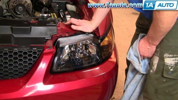 How To Install Replace Headlight And Bulb Ford Mustang 99