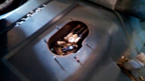 Fuel Pump Replacement 1999 Buick Century Access Cover In Trunk