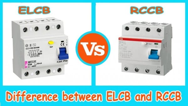 Elcb Vs Rccb â Difference Between Elcb And Rccbâ
