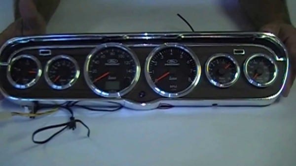 1965 1966 Mustang 6 Gauge Instrument Cluster
