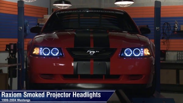 Mustang Raxiom Smoked Projector Headlights