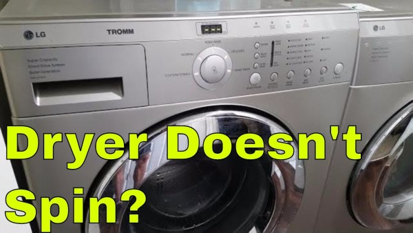 Lg Dryer Doesn't Spin  Solved Diagnosis, Disassembly, Tips, Tricks