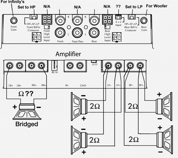 Mono Amp To Sub Plus 4 Channel Speakers Wiring Diagram Endearing