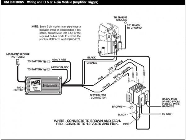Msd 6al Wiring Diagram Chrysler Ford Hei Mustang Mopar Manual On