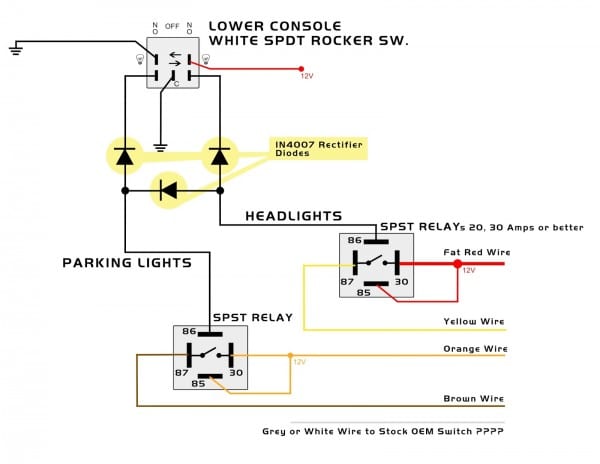 Headlamp Relay Wiring Diagram