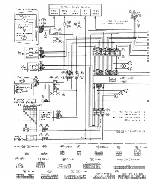 Subaru Wrx Engine Wiring Diagram Forester 2 0 1993 1 For Subaru