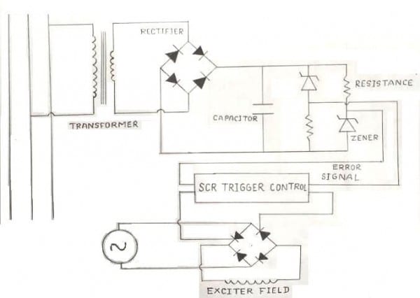 Auto Voltage Regulator Schematic