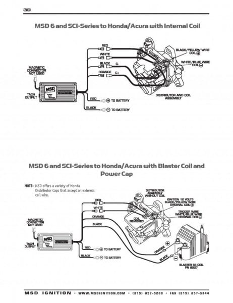 B16a Wiring Diagram For Msd Coil On My