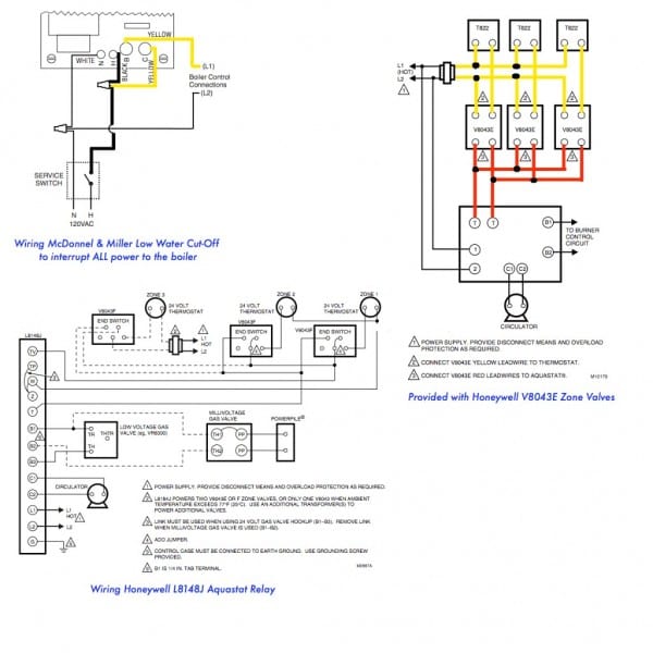 White Rodgers Zone Valve Wiring Diagram Hydronic For Honeywell
