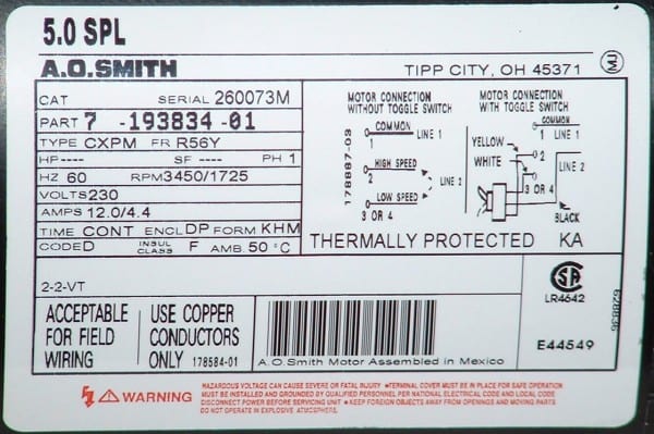 Wiring Diagram For Century Electric Motor The Within Ao Smith 2