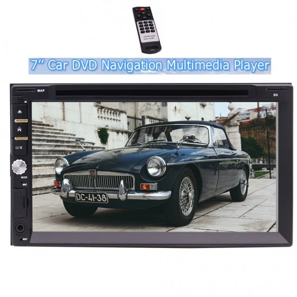 7'' Car Dvd Cd Double 2 Din Player Car Stereo With Wince Operation