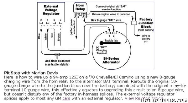 Gm External Voltage Regulator Wiring Diagram