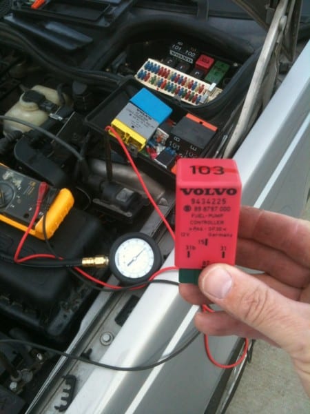 Volvo 850 Random Stalling And Hard To Start  Testing Fuel Pump And
