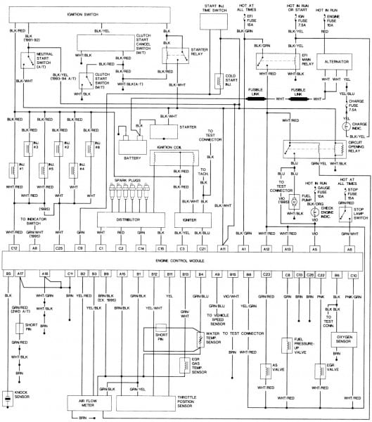 Starter For 1994 Toyota Camry Wiring Diagrams
