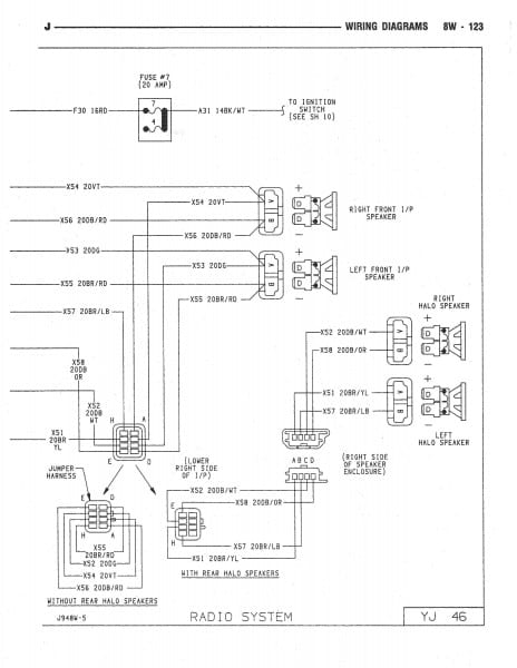 1993 Jeep Cherokee Radio Wiring Diagram Book Of Trailer Wiring