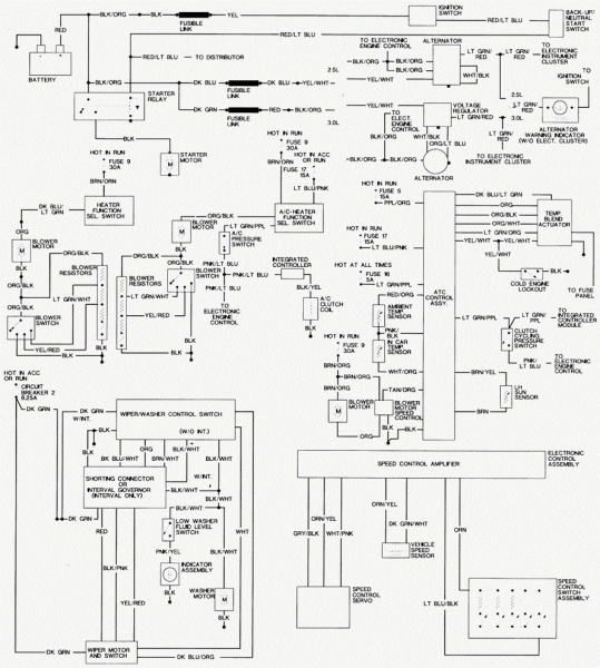 1995 Ford Taurus Engine Cooling System Diagram Wiring