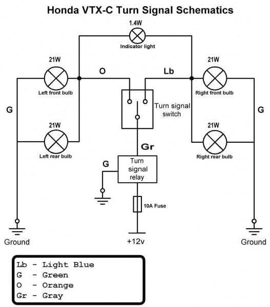 Basic Motorcycle Turn Signal Wiring Diagram