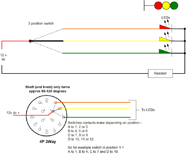 3 Way Rotary Switch Wiring Diagram