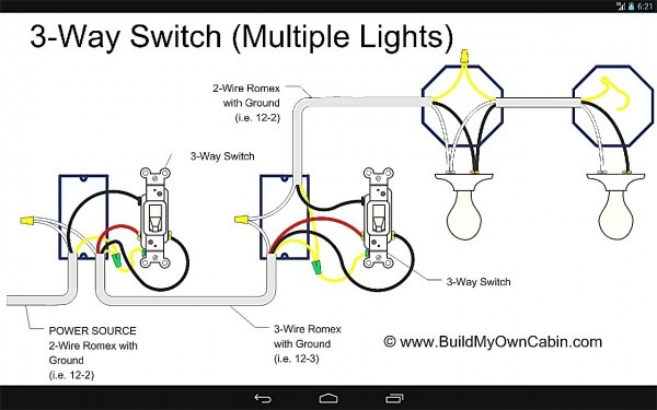 Wiring Diagram Multiple Lights 3 Way Switch Best And Three
