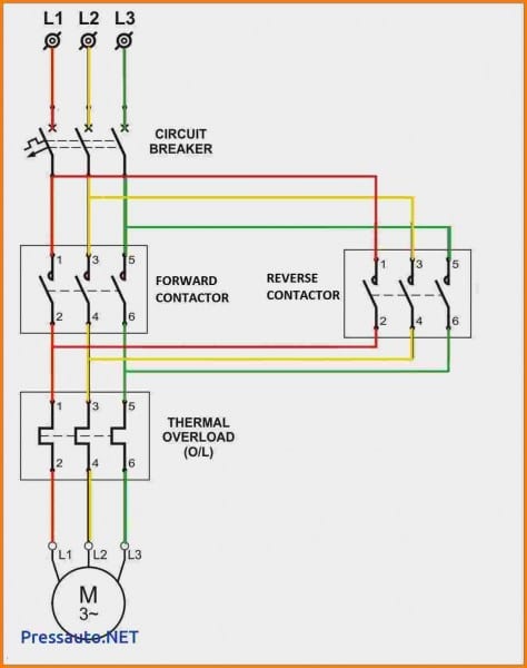 5 3 Phase Contactor Wiring Diagram Start Stop Relay Cable New 7