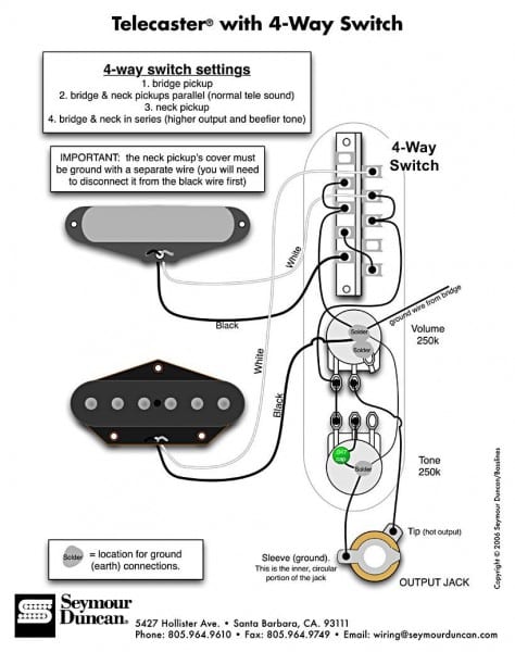 Tele Wiring Diagram With 4 Way Switch