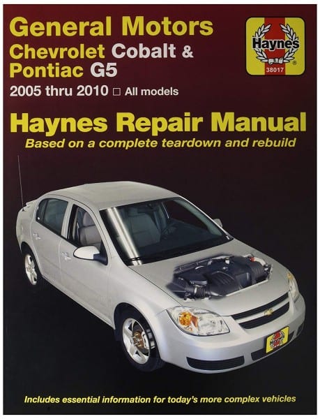Amazon Com  Chevrolet Cobalt & Pontiac G5 Haynes Repair Manual